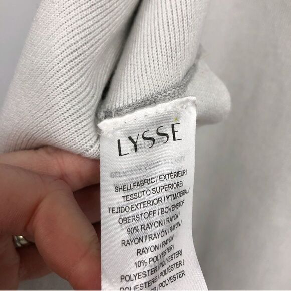 LYSSE Womens Poncho Cardigan Gray Open Front Size Small Medium - Picture 6 of 7